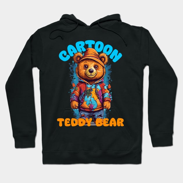 Cartoon Bear - Graffiti style Hoodie by DesginsDone